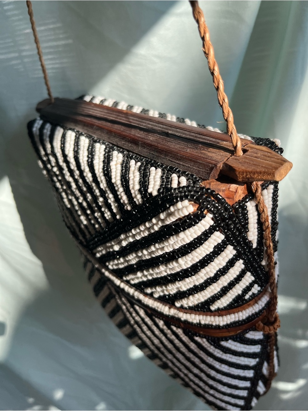 Hand-beaded purse